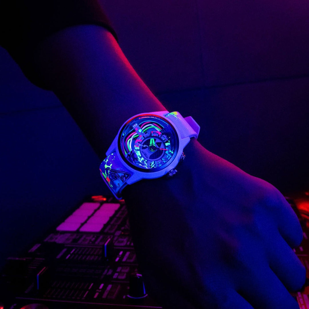 White Leather strap for Neon Z White edition