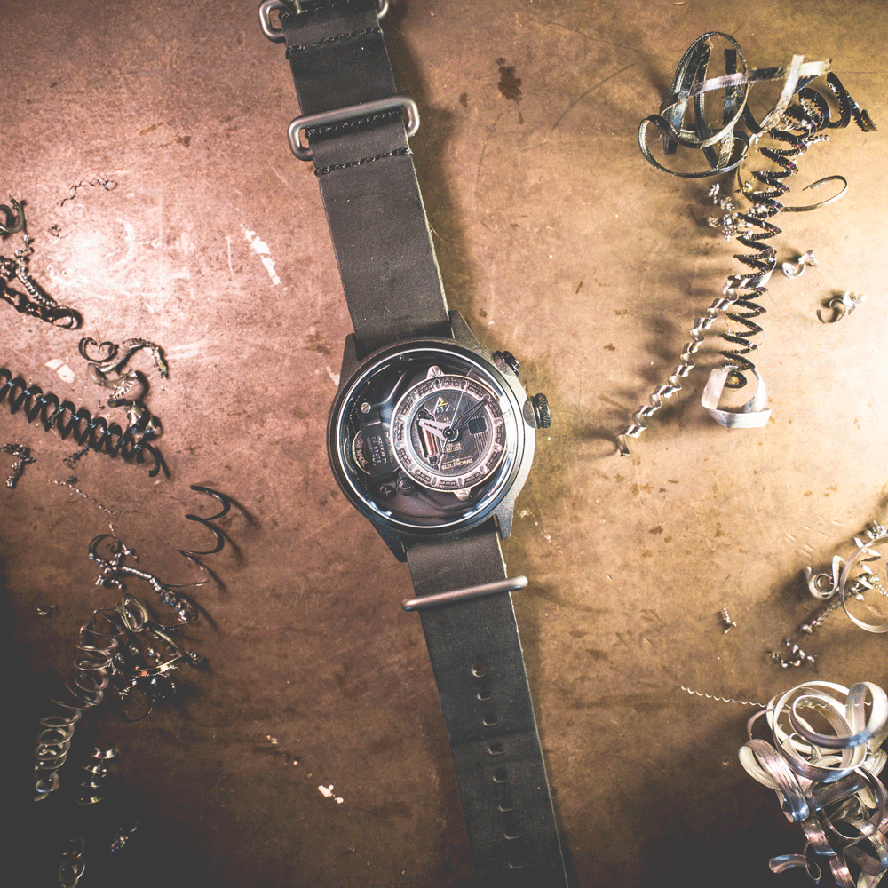 Black Leather Strap // Gun metal buckle - Draft
