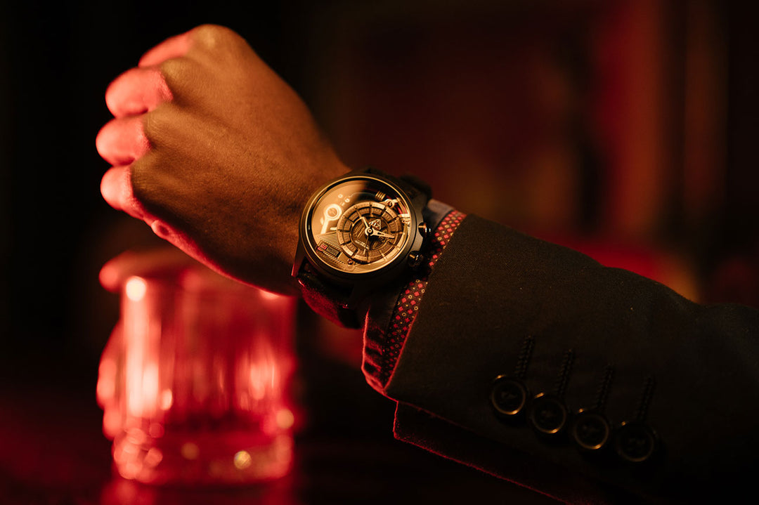 Black Suede (Leather) Strap // Silver buckle