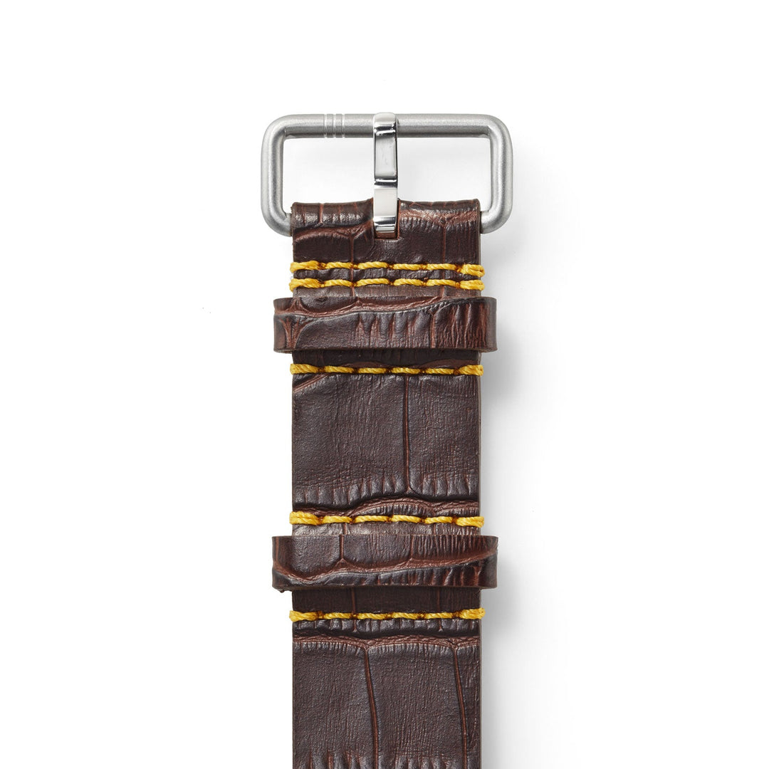 Crocoz Leather (Imitation) Strap // Silver buckle