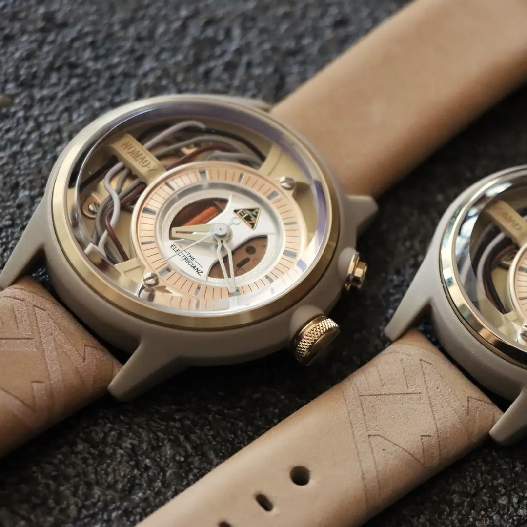 Kamel (Leather) Strap // Light gold buckle
