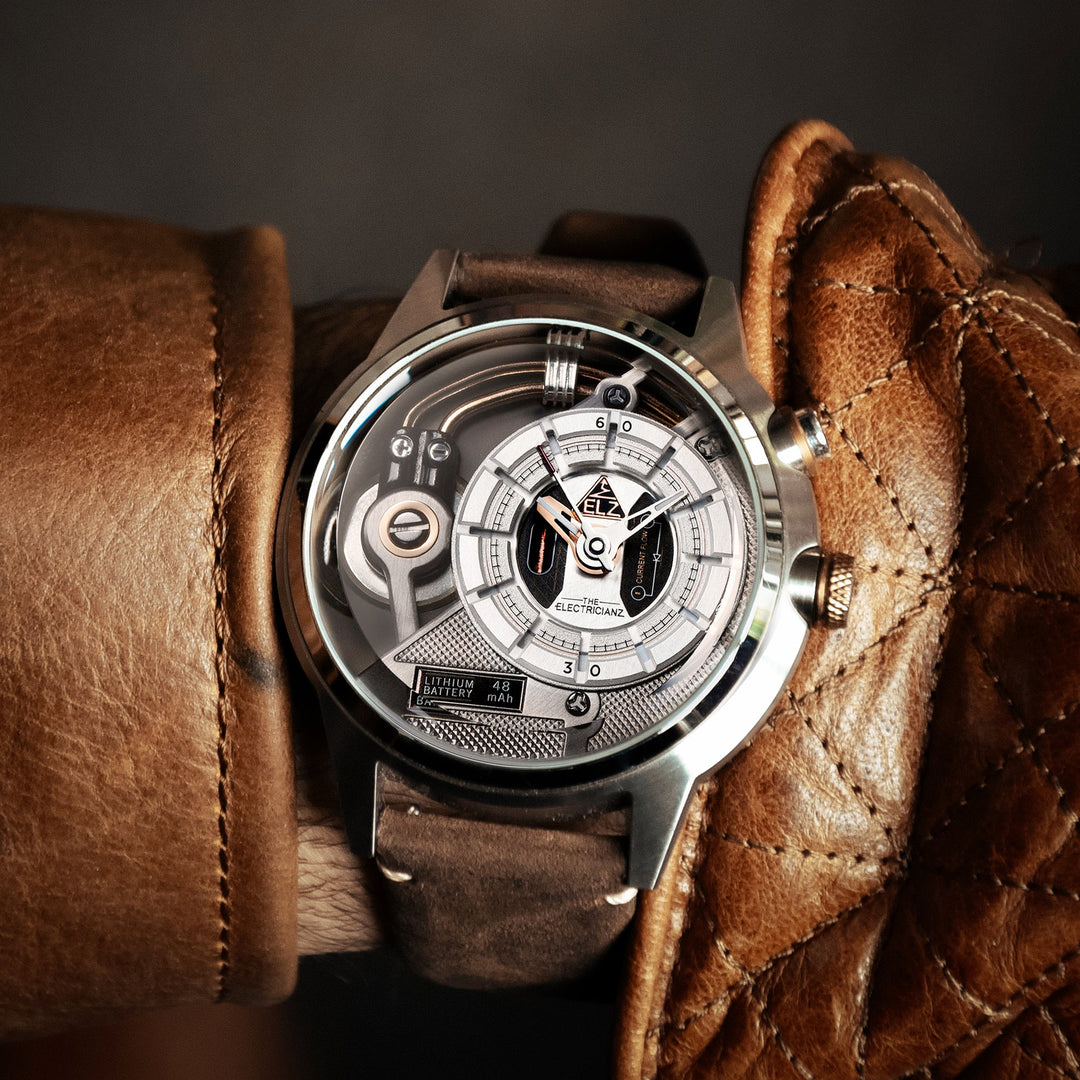 Brown Leather Strap // Silver buckle